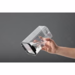 Recipient din Plastic, Flippy, pentru Alimente/Obiecte, Inchidere Ermetica, 10.2 x 18.5 cm, 1300 ml, Transparent - imagine 6