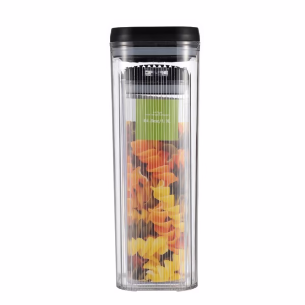 2-piece-3-7l-can-in-can-set-main-67418c8e9a094 Cutii de Depozitare Alimente, Flippy, Set din 2 Cutii de Tip Container de 1.9 si 3.7 l, Recipiente pentru Cereale in Bucatarie, Transparente cu Capac Negru - imagine 1