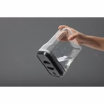 Recipient din Plastic, Flippy, pentru Alimente/Obiecte, Inchidere Ermetica Rotire 90 grade, 2l, 20.5 x 10.5 x 27 cm, Transparent - imagine 4
