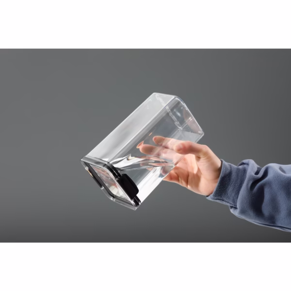 Recipient din Plastic, Flippy, pentru Alimente/Obiecte, Inchidere Ermetica, 10.2 x 6.6 cm, 460 ml, Transparent - imagine 5