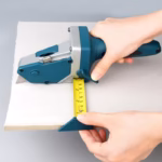 Instrument Manual pentru Bricolaj, Flippy, Ruleta Incorporata, Taiere Gips si Carton, 23x7 cm, Albastru - imagine 3
