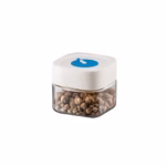 Borcan din Sticla de Inalta Calitate, Flippy, Capac Ermetic, Uz Casnic, Depozitarea Condimentelor sau a Alimentelor Umede si Uscate, 500 mL, 10x10x9 cm, Alb - imagine 9