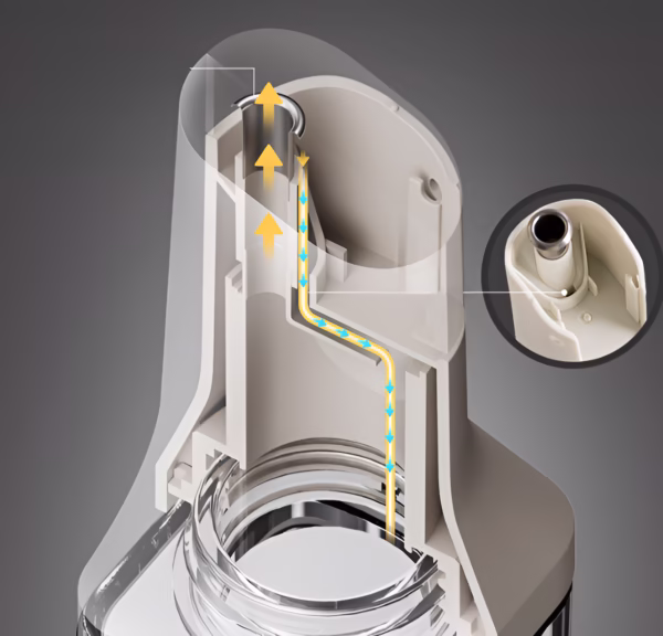 Dispenser pentru Ulei, Flippy, Deschidere si Inchidere Automata a Rezervorul, cu Inductie Gravitationala, 500 ml, 29.5x6x6 cm, Alb - imagine 12