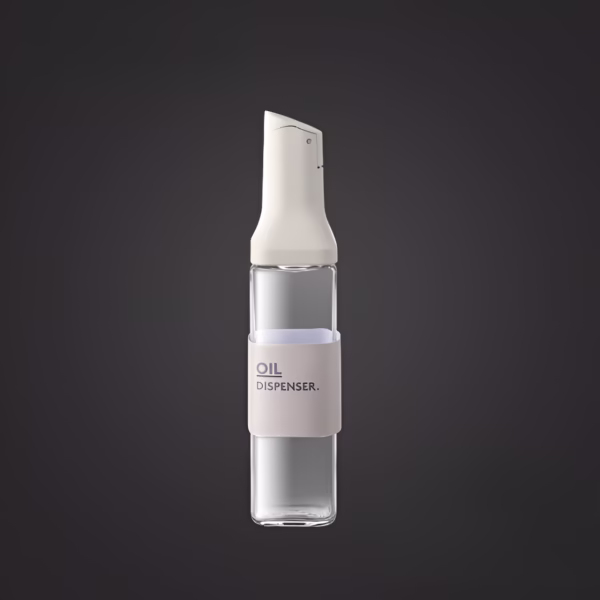 Dispenser pentru Ulei, Flippy, Deschidere si Inchidere Automata a Rezervorul, cu Inductie Gravitationala, 500 ml, 29.5x6x6 cm, Alb - imagine 10