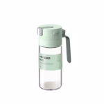 Dispenser pentru Ulei, Flippy, Deschidere si Inchidere Automata a Rezervorul, cu Inductie Gravitationala, 550 ml, 12x7.6x20.5 cm, Verde - imagine 2