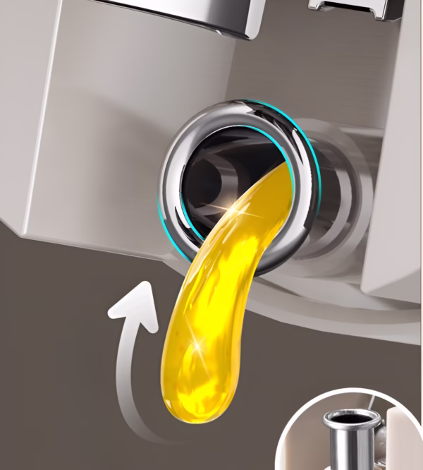 Dispenser pentru Ulei, Flippy, Deschidere si Inchidere Automata a Rezervorul, cu Inductie Gravitationala, 550 ml, 12x7.6x20.5 cm, Alb - imagine 21