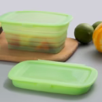 Caserola din Silicon, Flippy, Pliabila, 1L, 18.8 x 8 x 11.5 cm, Rezistenta Temperaturi Extreme, Verde - imagine 16