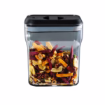 Recipient din Plastic, Flippy, pentru Alimente/Obiecte, Inchidere Ermetica Rotire 90 grade, 2l, 20.5 x 10.5 x 27 cm, Transparent - imagine 7