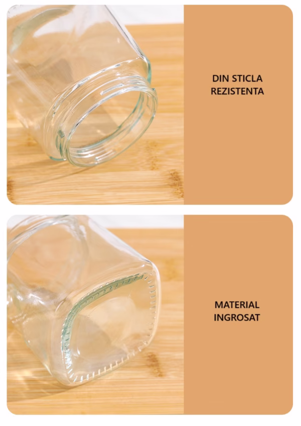 Recipient Condimente, Flippy, din Stilca, 180 ml, cu Maner si Lingurita, 11.3 x 8.2 cm, Capac Ondulat, Galben - imagine 7