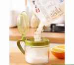 Recipient Condimente, Flippy, din Stilca, 180 ml, cu Maner si Lingurita, 8 x 9 cm, Capac Transparent, Roz - imagine 10