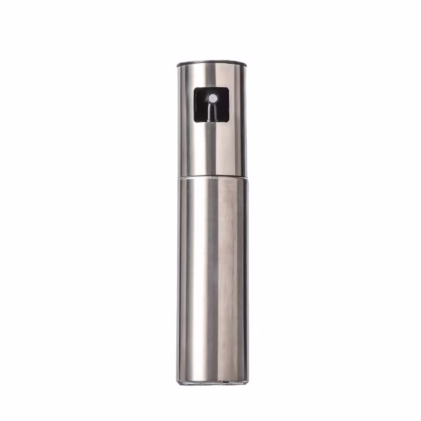 Pulverizator Ulei, Otet, Flippy, din Otel Inoxidabil, 100 ml, Reincarcabil, 18.3 x 4.3 cm, Argintiu - imagine 6