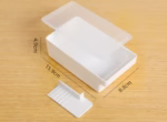 Cutie de Unt, Flippy, cu Capac, Multifunctionala, cu Spatula Portionare, 15.9  x 8.8 x 4.9 cm, Alb - imagine 10