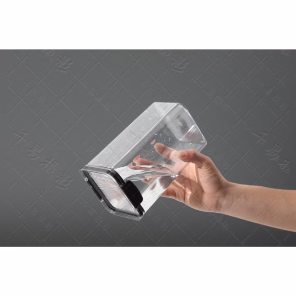 Recipient din Plastic, Flippy, pentru Alimente/Obiecte, Inchidere Ermetica, 10.2 x 9.8 cm, 700 ml, Transparent - imagine 4