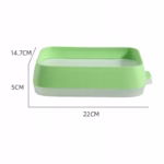 Recipient de Depozitare Alimente, Flippy, Etans, pentru Frigider, din Plastic, Mentinere Proaspata, Reutilizabil, Rezistent la Temperaturi Extreme, 22x14.7x5 cm, Verde - imagine 56