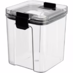 Set 4 Recipiente Depozitare Alimente,  Flippy, pentru Organizare Bucatarie, cu Inchidere Ermetica, Transparent, Plastic fara BPA, Compatibile cu Masina de Spalat Vase, Diferite Dimensiuni, 350 ml, 1300 ml, 2700 ml, 4600 ml - imagine 15