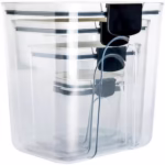 Set 4 Recipiente Depozitare Alimente,  Flippy, pentru Organizare Bucatarie, cu Inchidere Ermetica, Transparent, Plastic fara BPA, Compatibile cu Masina de Spalat Vase, Diferite Dimensiuni, 350 ml, 1300 ml, 2700 ml, 4600 ml - imagine 8