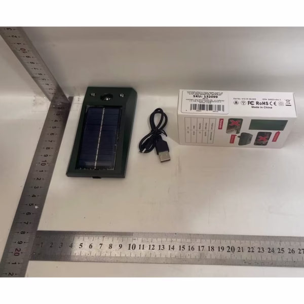 Aparat Solar LED cu Ultrasunete, Flippy, Repelent pentru Animale Mari si Mici, Lumina Rosie si Alba, Anti Rozatoare, Anti Insecte, Frecventa 9-36.5KHZ, 12 X 6.5 cm, Verde - imagine 2