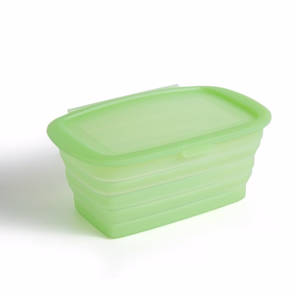 Caserola din Silicon, Flippy, Pliabila, 1L, 18.8 x 8 x 11.5 cm, Rezistenta Temperaturi Extreme, Verde - imagine 9