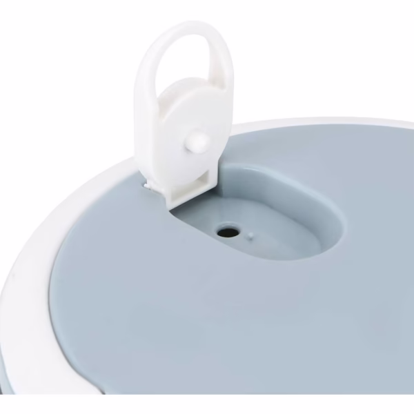 Caserola pentru alimente Flippy, lunch box, 700 ml, otel inoxidabil, maner, valva aerisire, inchidere etansa, 15 x 8.5 cm, albastru - imagine 6