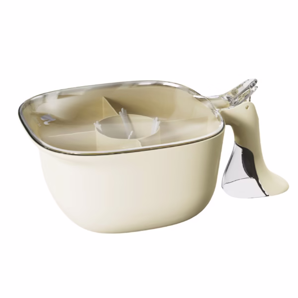 combination-set-of-seasoning-storage-box-milky-white-main-664dbfe12be1e Cutie de Depozitare a Condimentelor, Flippy, de Uz Casnic, cu Maner Stabil, cu Capac, 4 Compartimente Principale, 21 x 14 x 10 cm, Crem - imagine 1