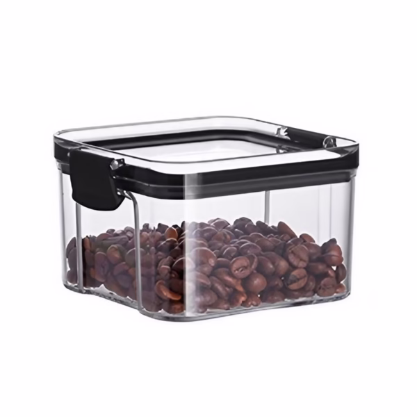 Recipient din Plastic, Flippy, pentru Alimente/Obiecte, Inchidere Ermetica, 10.2 x 6.6 cm, 460 ml, Transparent - imagine 1