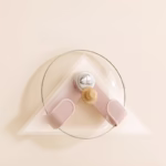 Suport de Bucatarie, Flippy, Rotativ, din Plastic, Aplicare prin Lipire, 5 x 5 x 18.5 cm, Roz - imagine 5