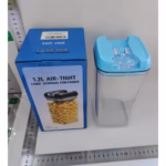 Cutie de Depozitare Alimente, Flippy, 1.2L, Capac Albastru, din PP+PET, Inchidere Ermetica, 10 x 10 x 20.5 cm, Transparent - imagine 7