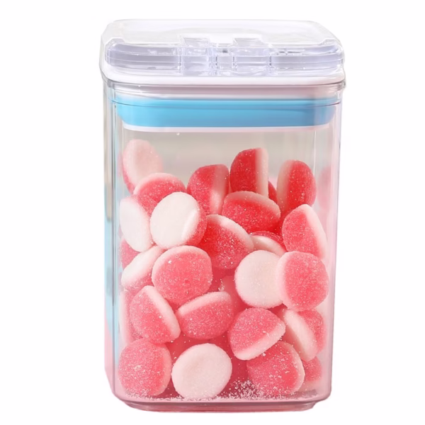 cutie-de-depozitare-alimente-flippy-tip-container-0-8l-10x10x15-5-cm-recipiente-pentru-cereale-in-bu-main-67fe3fb6e28b5 Cutie de Depozitare Alimente, Flippy, tip Container, 0.8L, 10x10x15.5 cm, Recipiente pentru Cereale in Bucatarie, Transparente cu Capac Alb-Albastru - imagine 1