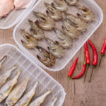 Cutie de depozitare de uz casnic, Flippy, Caserola pentru Frigider, Rezistenta la umiditate, Rezervor Sigilat pentru Depozitare Alimentara, 24.5 x 18.5 x 3.5cm, Alb Transparent - imagine 5