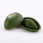 Cutie Alimentara, Flippy, Model Avocado, din Plastic, 12.5 x 12.5 x 5.4 cm, 500 ml, Verde Inchis - imagine 4