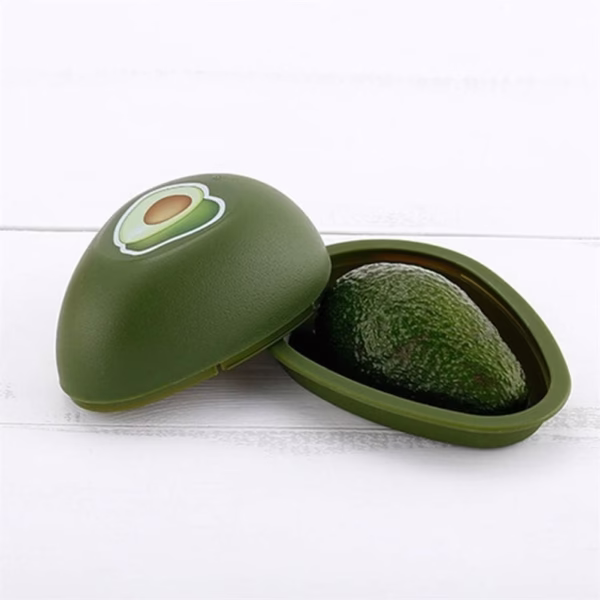 Cutie Alimentara, Flippy, Model Avocado, din Plastic, 12.5 x 12.5 x 5.4 cm, 500 ml, Verde Inchis - imagine 4