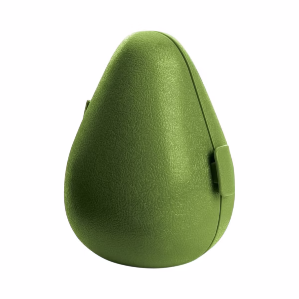 Cutie de depozitare si pastrare a alimentelor, Plastic, Flippy, Model Avocado, 8.4x8.4x12.3 cm, Verde - imagine 1