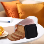 Cutie Depozitare Paine, Flippy, din Plastic, 34 x 13 cm, Pastreaza Prospetimea, Capac Negru - imagine 4