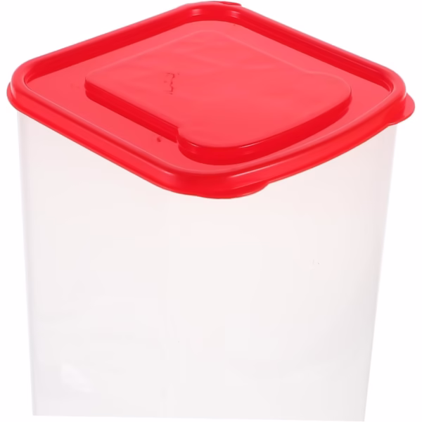 Cutie Depozitare Paine, Flippy, din Plastic, 34 x 13 cm, Pastreaza Prospetimea, Capac Rosu - imagine 4