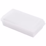 Cutie de Unt, Flippy, cu Capac, Multifunctionala, cu Spatula Portionare, 15.9  x 8.8 x 4.9 cm, Alb