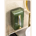 Cutie suport servetele eleganta Flippy, cu montare pe perete sau dulap, material plastic dur, 21.3 x 8.7 x 12 cm, verde - imagine 5