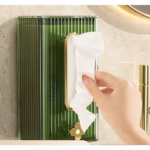 Cutie suport servetele eleganta Flippy, cu montare pe perete sau dulap, material plastic dur, 21.3 x 8.7 x 12 cm, verde - imagine 24