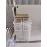 Cutii de depozitare alimente, Flippy, Set din 8 Cutii pentru Condimente, Cereale, Cutii pentru Bucatarie, din Plastic PP, Cutii Alimentare, Diferite Dimensiuni, Transparente - imagine 8