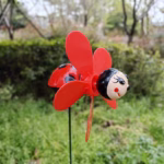 Set 4 Figurine, Decoratiuni de Gradina, Flippy, Tip Morisca de Vant, Model Insecte, 57 x 12 cm, Multicolor - imagine 4