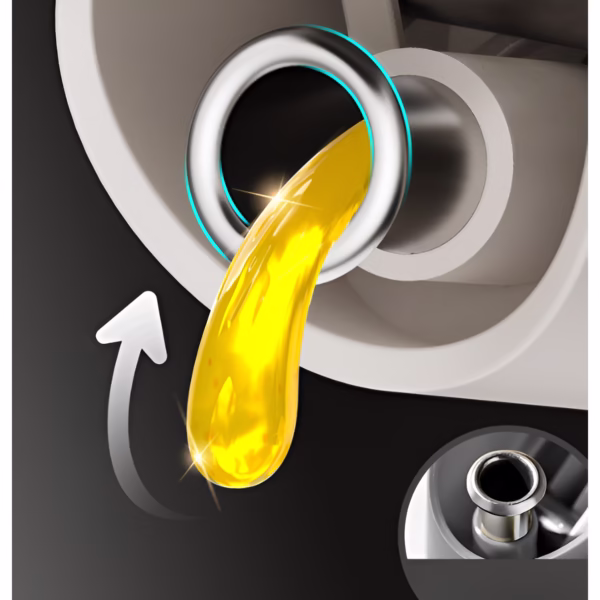 Dispenser pentru Ulei, Flippy, Deschidere si Inchidere Automata a Rezervorul, cu Inductie Gravitationala, 500 ml, 29.5x6x6 cm, Alb - imagine 4