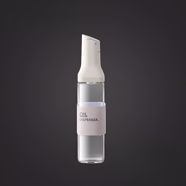 Dispenser pentru Ulei, Flippy, Deschidere si Inchidere Automata a Rezervorul, cu Inductie Gravitationala, 500 ml, 29.5x6x6 cm, Alb - imagine 9