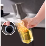 Dispenser pentru Ulei, Flippy, Deschidere si Inchidere Automata a Rezervorul, cu Inductie Gravitationala, 500 ml, 29.5x6x6 cm, Gri - imagine 10