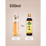 Dispenser pentru Ulei, Flippy, Deschidere si Inchidere Automata a Rezervorul, cu Inductie Gravitationala, 500 ml, 26.1x6.2x6.2cm, Gri - imagine 5