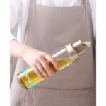 Dispenser pentru Ulei, Flippy, Deschidere si Inchidere Automata a Rezervorul, cu Inductie Gravitationala, 500 ml, 26.1x6.2x6.2cm, Gri - imagine 6