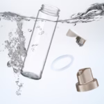 Dispenser pentru Ulei, Flippy, Deschidere si Inchidere Automata a Rezervorul, cu Inductie Gravitationala, 500 ml, 26.1x6.2x6.2cm, Gri - imagine 7