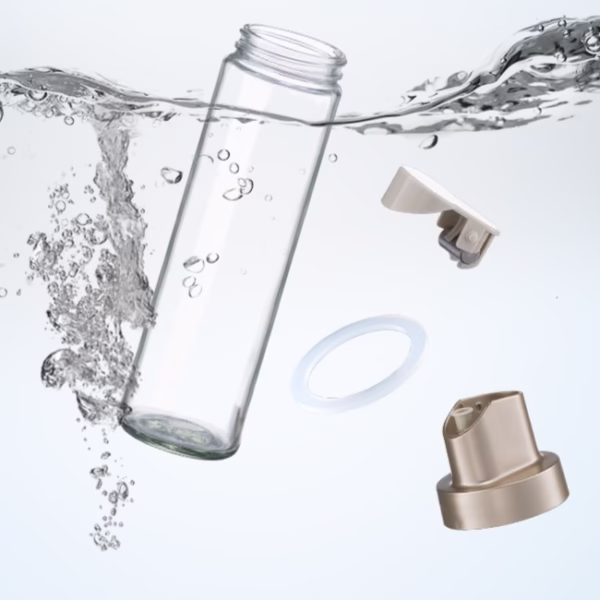 Dispenser pentru Ulei, Flippy, Deschidere si Inchidere Automata a Rezervorul, cu Inductie Gravitationala, 500 ml, 26.1x6.2x6.2cm, Gri - imagine 7