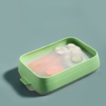 Recipient de Depozitare Alimente, Flippy, Etans, pentru Frigider, din Plastic, Mentinere Proaspata, Reutilizabil, Rezistent la Temperaturi Extreme, 22x14.7x5 cm, Verde - imagine 90
