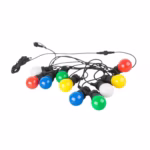 Ghirlanda Luminoasa, Flippy, fara Transformator, 10 m, 20 LED-uri Model Bulb, Interconectabila, IP65, Multicolor - imagine 4