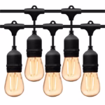Ghirlanda Luminoasa, Flippy, cu Transformator, 10 m, 10 LED-uri Model Bulb, Interconectabila, IP44, Alb Cald - imagine 7