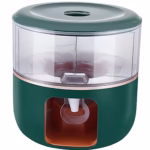 Dozator de apa Flippy, 3 compartimente rotative, capacitate mare de 6l, verde - imagine 8